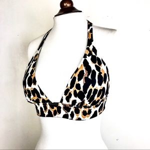Victoria’s Secret Cheetah Print Bikini Top Size L